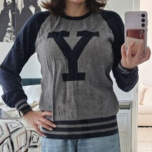 Gray and Navy Letter Sweater '47